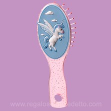 Cepillo unicornio azul