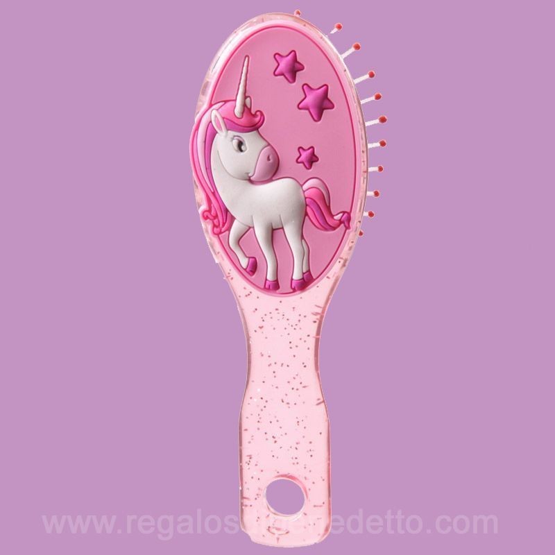 Cepillo unicornio rosa