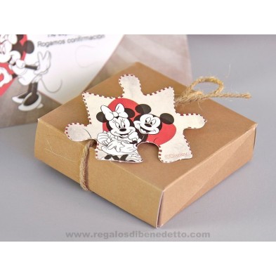 Invitación de boda Disney puzzle con caja  Cardnovel 39738