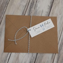 Invitación de boda caballitos de mar