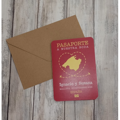 Invitación pasaporte Mallorca