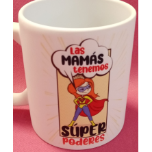 Taza mamá súper poderes