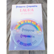 Chapa imán abridor arco iris personalizada 