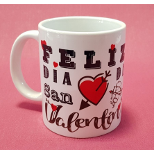 Taza San Valéntín con foto personalizada