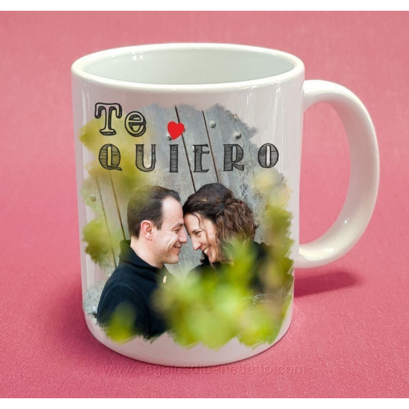 Taza San Valéntín con foto personalizada