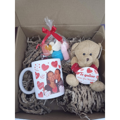 Pack San Valentín taza  con foto personalizada