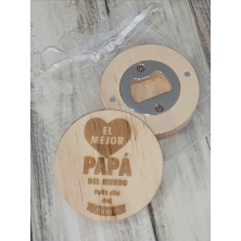 Abridor imán madera padre