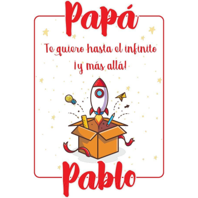 Camiseta te quiero papá personalizable