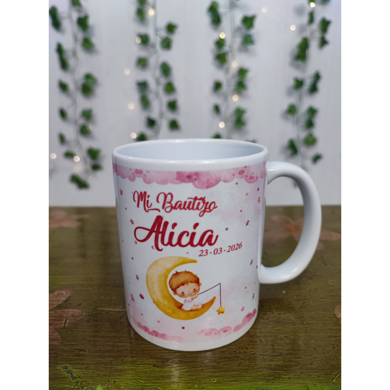 Taza personalizada bautizo