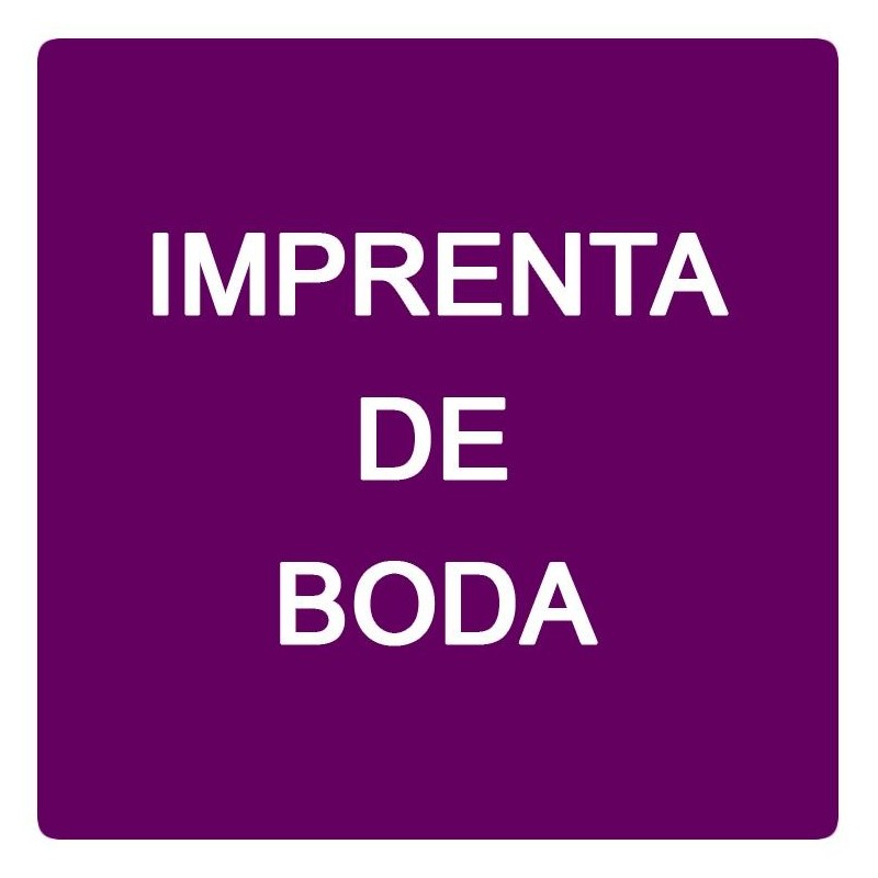 Imprenta de boda