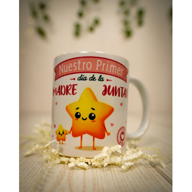 Taza personalizada estrellas rosa