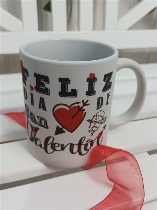 Taza San Valentín con foto personalizada